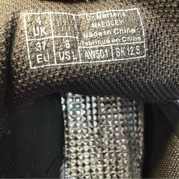 Dr. Martens Maegley Canvas High Top Sneakers Lace Up Side Zip Cherry Red Women 6 - Picture 7 of 10